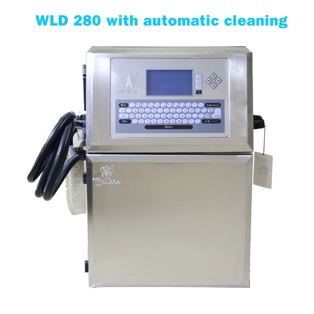 WILLITA 180 Automatic CIJ Inkjet Printer Industrial Online Coding Machine for Batch Number Expiry Dates on Plastic Pipes Bottles - view 6
