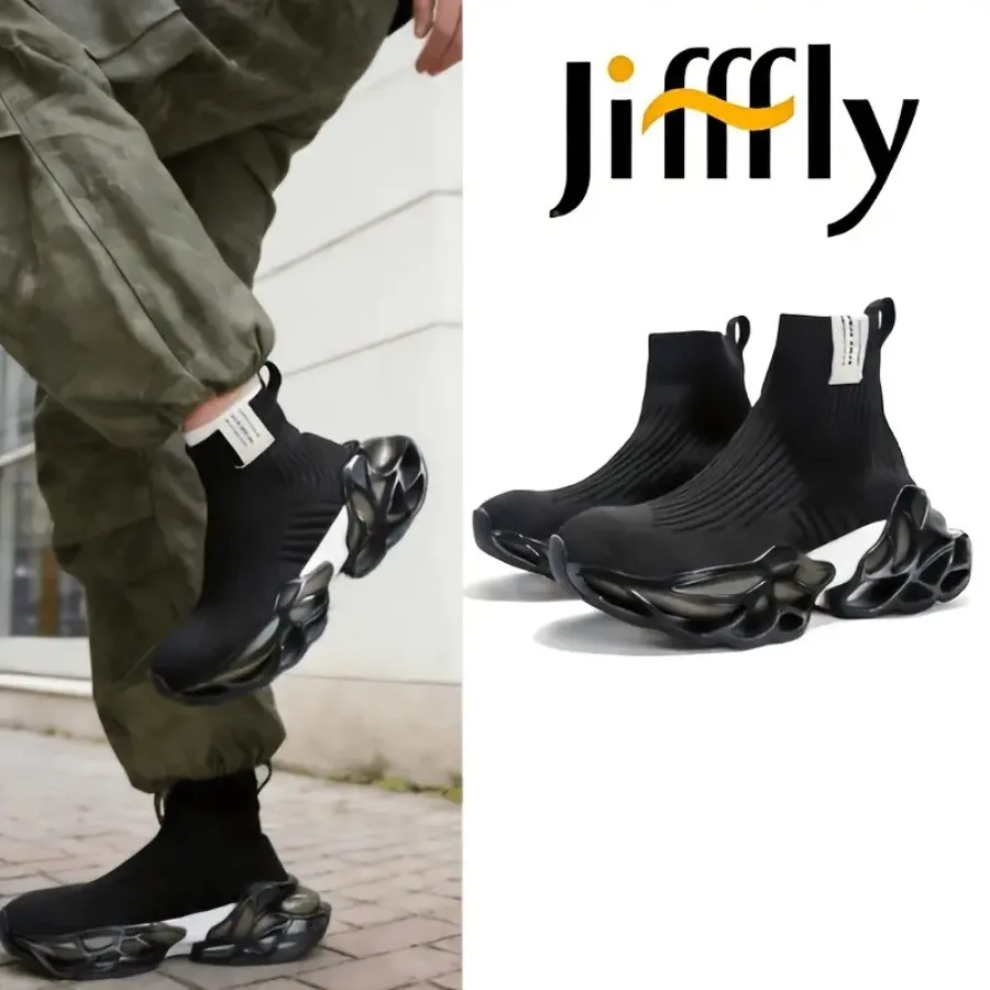 

Кроссовки и кроссовки-носки Flying Weave: комфортные, мягкие, спортивные, с амортизацией, износостойкие, дышащие, увеличивающие рост, высокие, для бега