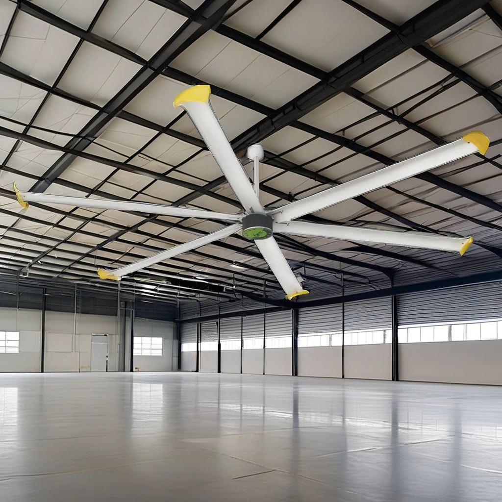 

2.48m/8ft HVLS Industrial Ceiling Fan with PMSM Motor Big Fan for Railway Station