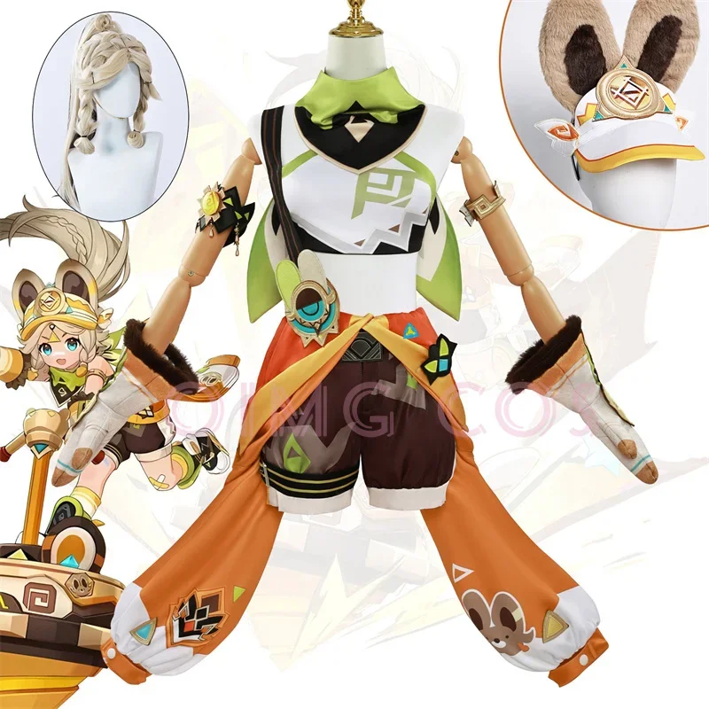 MN1 Genshin Impact Kachina คอสเพลย์เครื่องแต่งกายผู้ใหญ่ Carnival ชุดอะนิเมะฮาโลวีนเครื่องแต่งกาย Masquerade ผู้หญิง Game9 * Jy