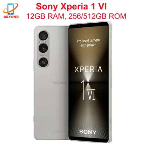 Sony Xperia 1 VI 1VI 5G XQ-EC54 XQ-EC72 12GB RAM 256/512GB ROM 6.5" OLED Snapdragon 8 Gen 3 Octa Core NFC Original Cell Phone