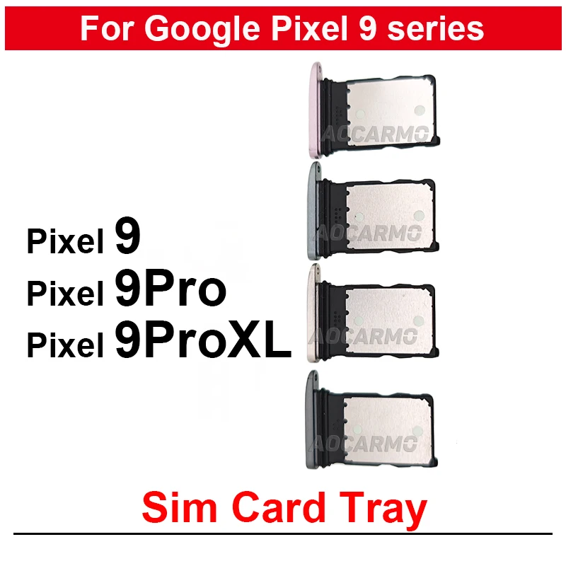 SIM Card Socket Slot Sim Tray Holder Repair Replacement Parts For Google Pixel 9 / 9Pro 9 Pro XL Pixel Fold2 Fold1