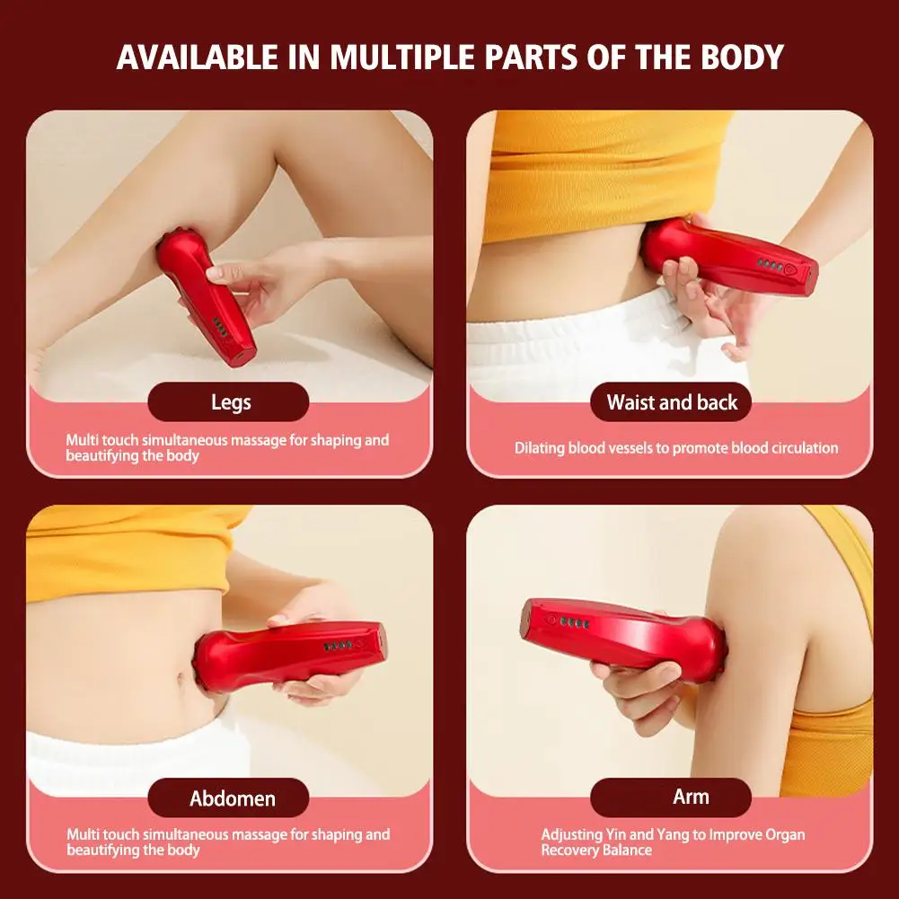 Multi-Function Household Cupping Massager Set, Dispositivo elétrico Cupping, Ventosa a Vácuo, Bomba, 6 latas, Cupping Massage Cups