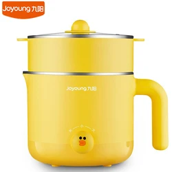 Joyoung Mini kuchenka elektryczna gospodarstwa domowego 220V Multi Cooker 1.5L przenośny gorący garnek do gotowania makaronu ryżowego garnek sprzęt kuchenny