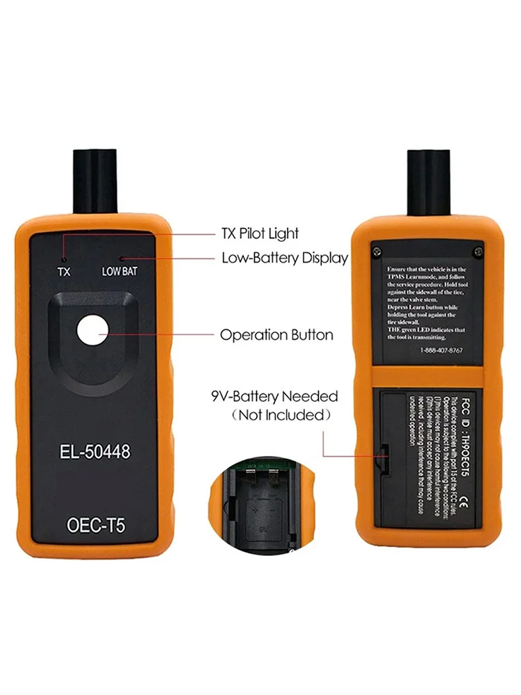 OEC-T5 For Vehicles Equipped With A 315 Or 433 MHz Tire Pressure Monit EL-50448 TPMS Universal Activation Reset Tool