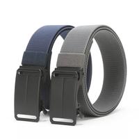 Men's Outdoor Elastic Tactical Belt Casual Simple Nylon Breathable Elastic Adjustable Automatic Buckle Belt