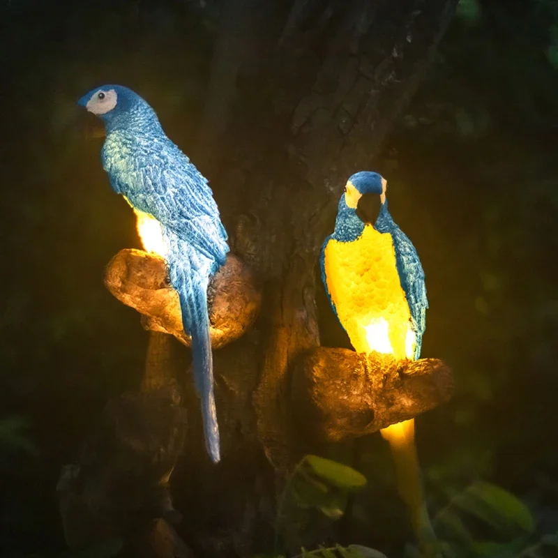 

LED Parrot Wall Light for Garden Lamp Decor for Villa Backyard Park Resort & Real Estate Outdoor Landscape Bird Lighting