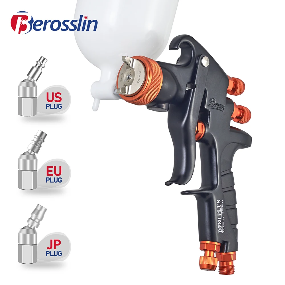 1.0mm 1.3mm 1.5mm 1.8mm High Atomization Automotive Furniture Topcoat Uv Varnish Special Industrial High Pressure Spray Gun