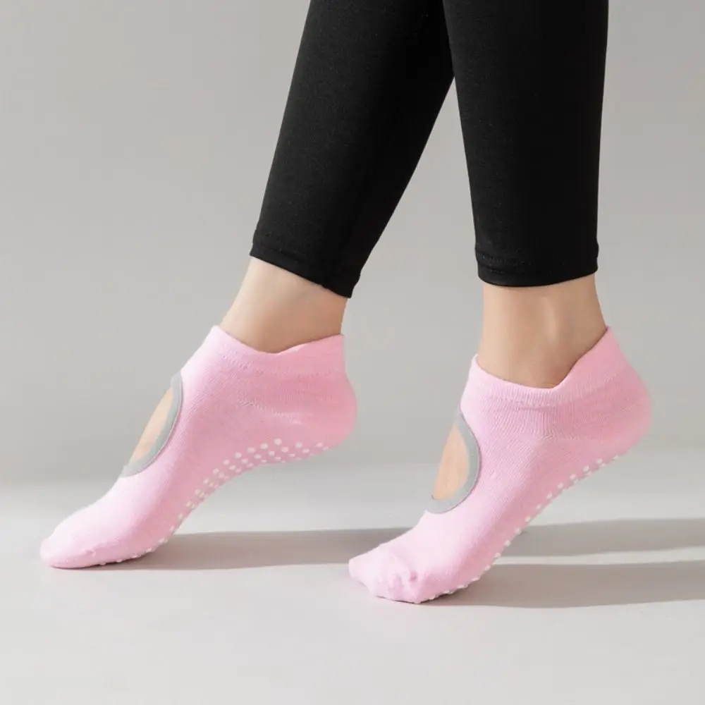 

Professional Silicone Non Slip Yoga Socks Backless Breathable Sports Socks Elastic Floor Socks Ladies