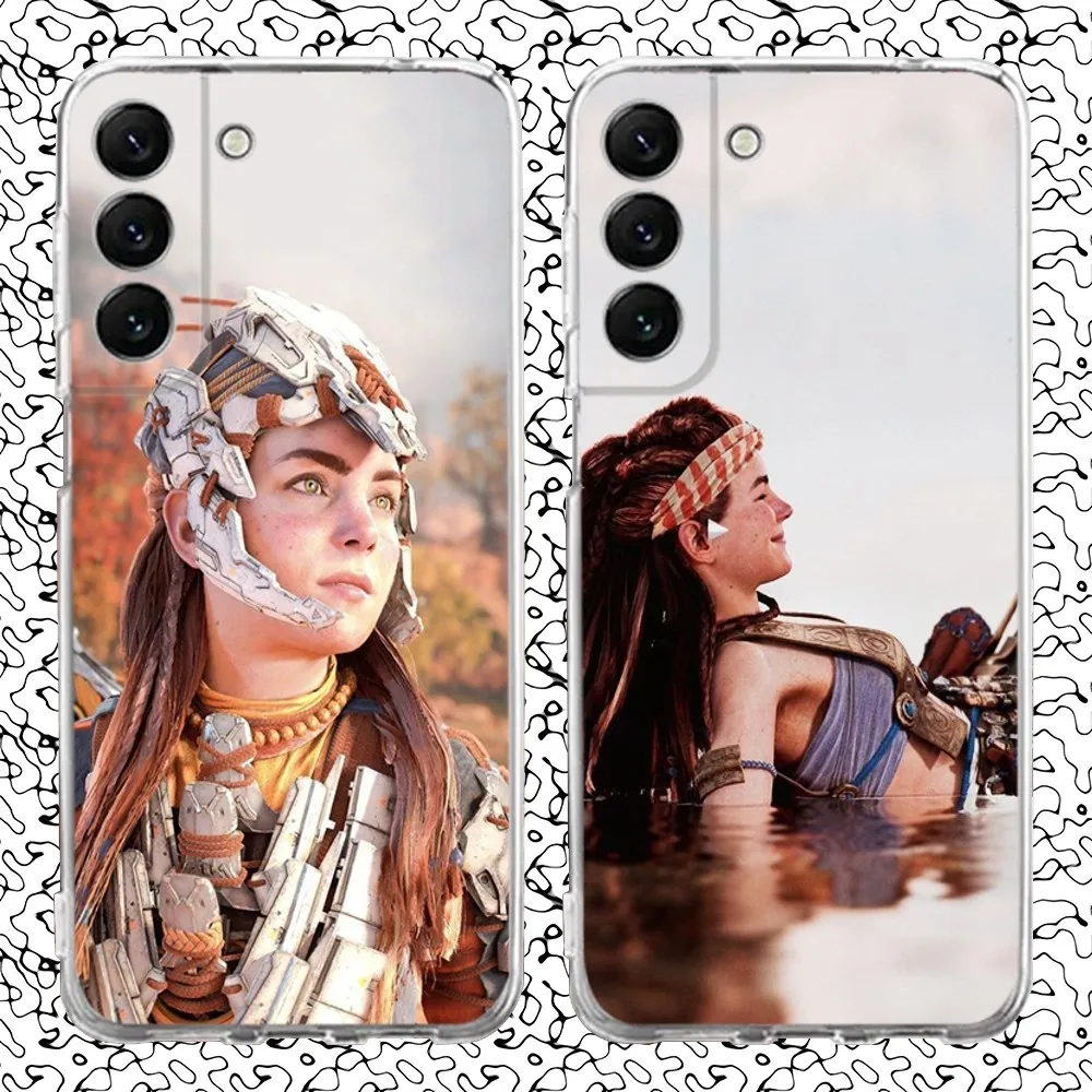 

Aloy Game H-Horizon Phone Case Silicone For Samsung S30,S23,21,22,20 Ultra,S20 FE lite,S10,9,PIus Note20ultra Cover Clear