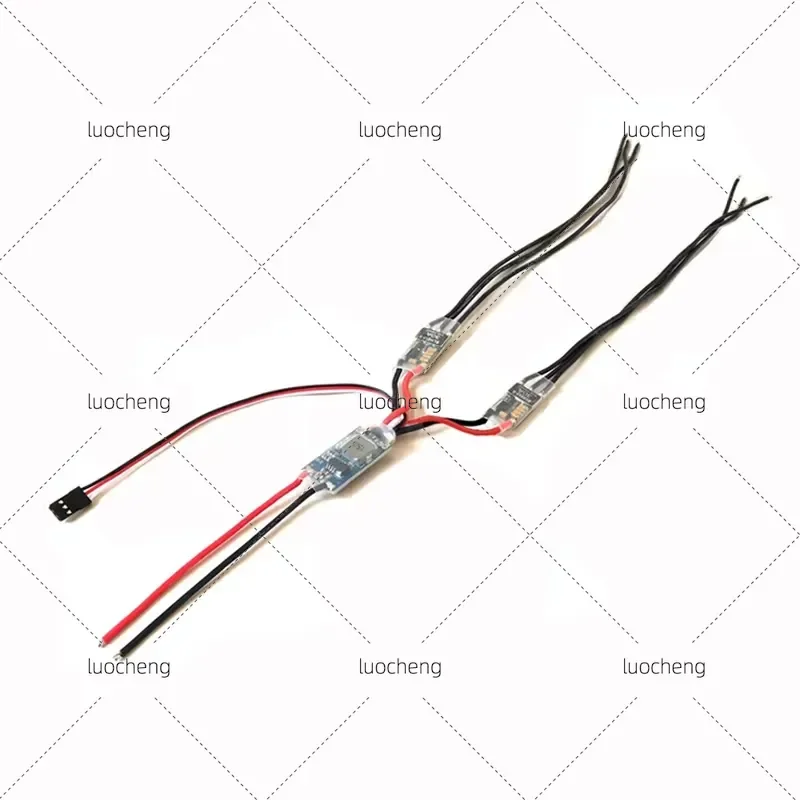 For 30A Dual Motor Linked ESC 2-4S Brushless Speed Controller for RC Twin Engine Fixed Wing Airplane 1PCS