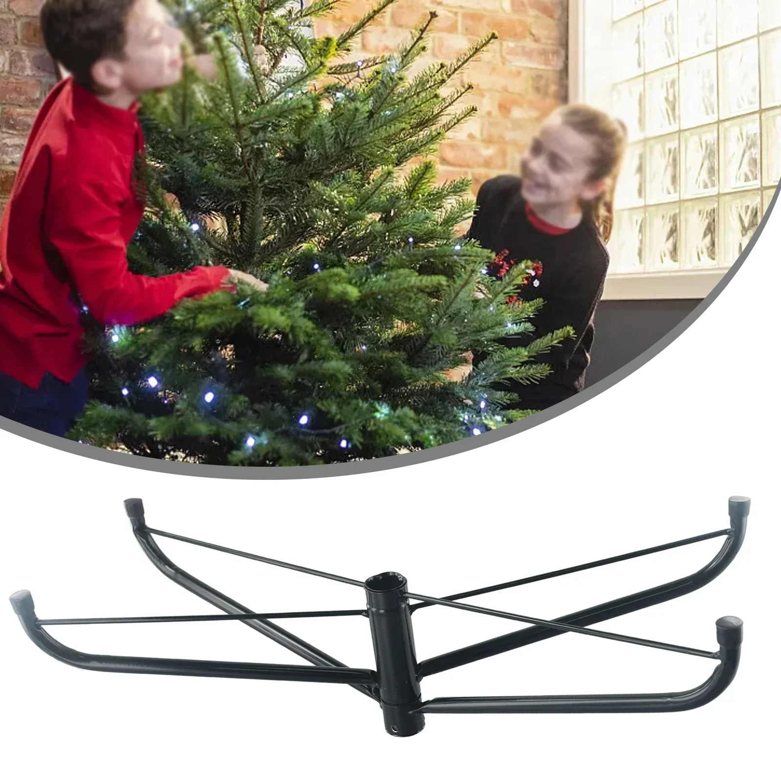 Holder Xmas Tree Bracket 30/35/40/45/50/60cm Bottom Frame Christmas Decoration Festival Fixing Party Practical