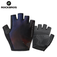 ROCKBROS Cycling Gloves Summer Breathable Men Women MTB Road Bike Gloves Half Finger Mittens SBR Palm Bicycle Accessories