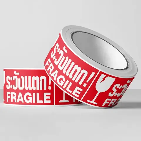 Handle with Care Fragile Thank You Warning Packing Shipping Label Stickers Permanent Adhesive Waterproof/Tear-Resistant