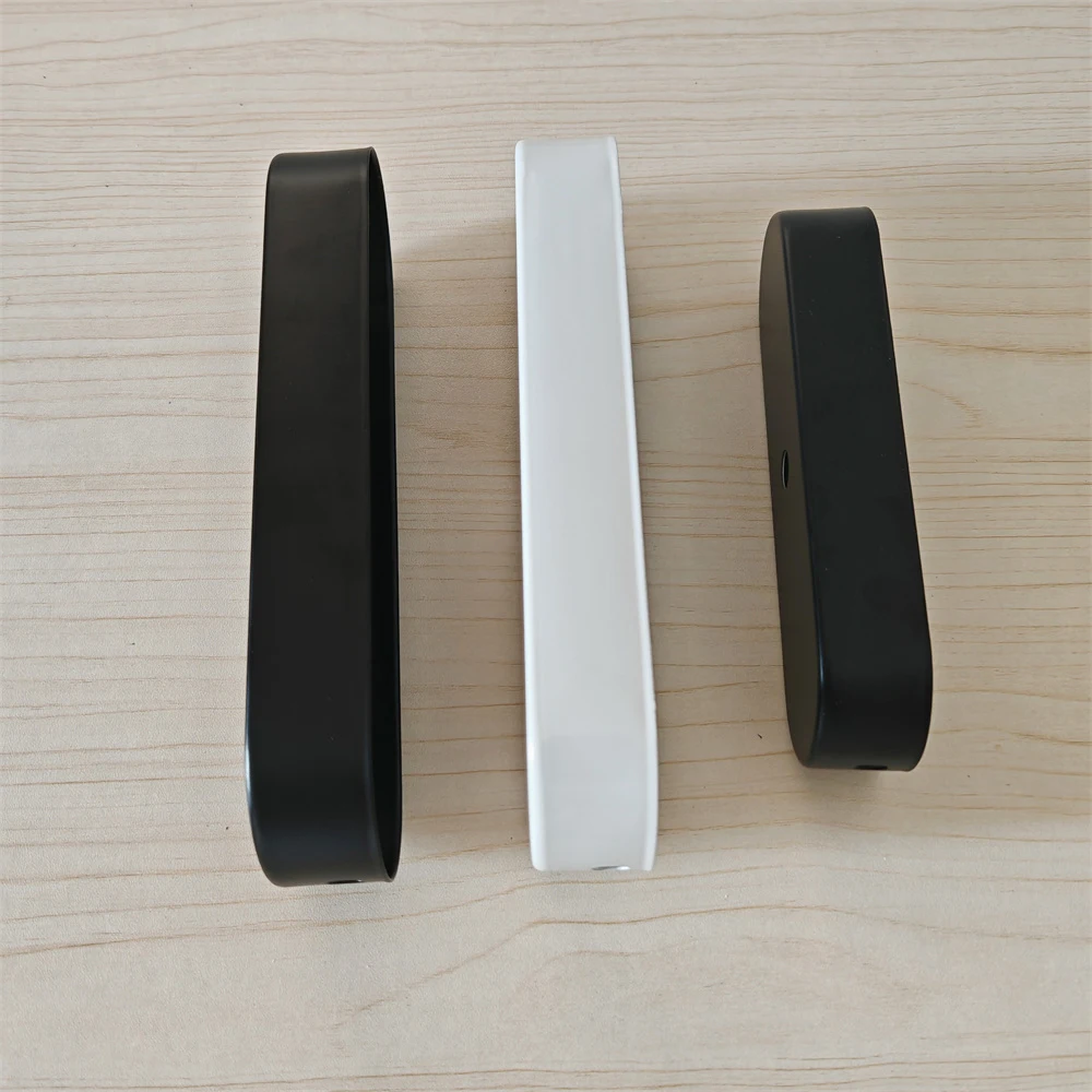 أسود أبيض سقف شنت لوحة لتقوم بها بنفسك تركيبات الإضاءة قاعدة مصابيح خمر قلادة مصباح 155 مللي متر/200 مللي متر لوحة طويلة قاعدة 1/2/3 ثقوب