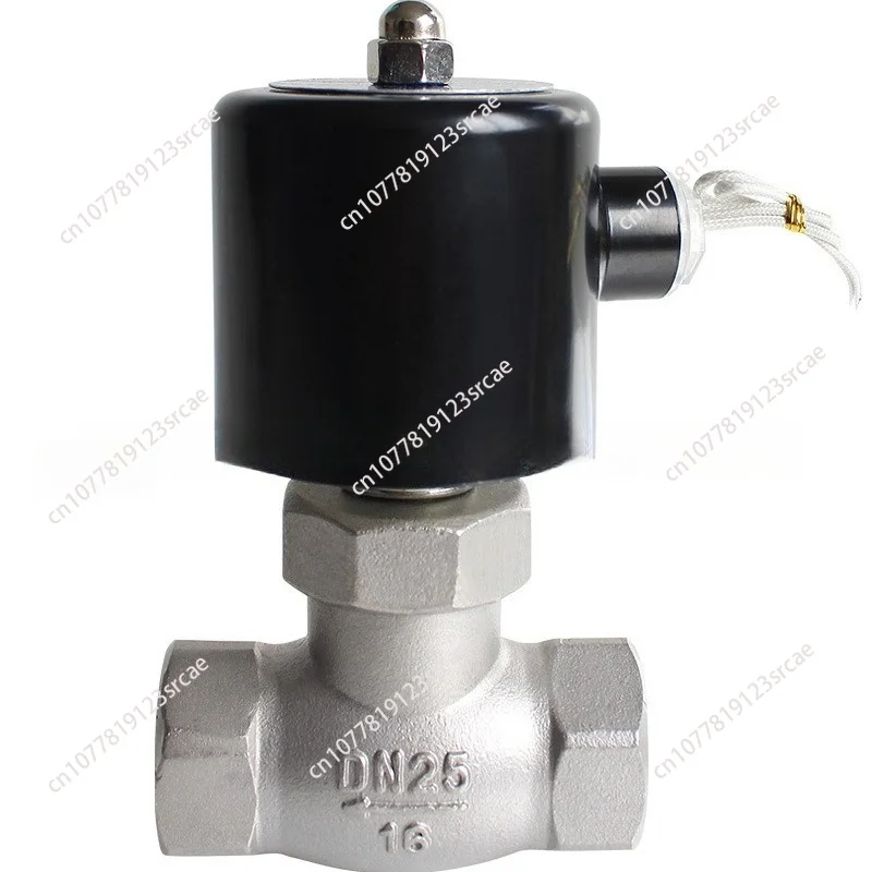 

Two-Position Two-Way Direct-Acting Solenoid Valve Stainless Steel High Temperature Valve for Steam Liquid