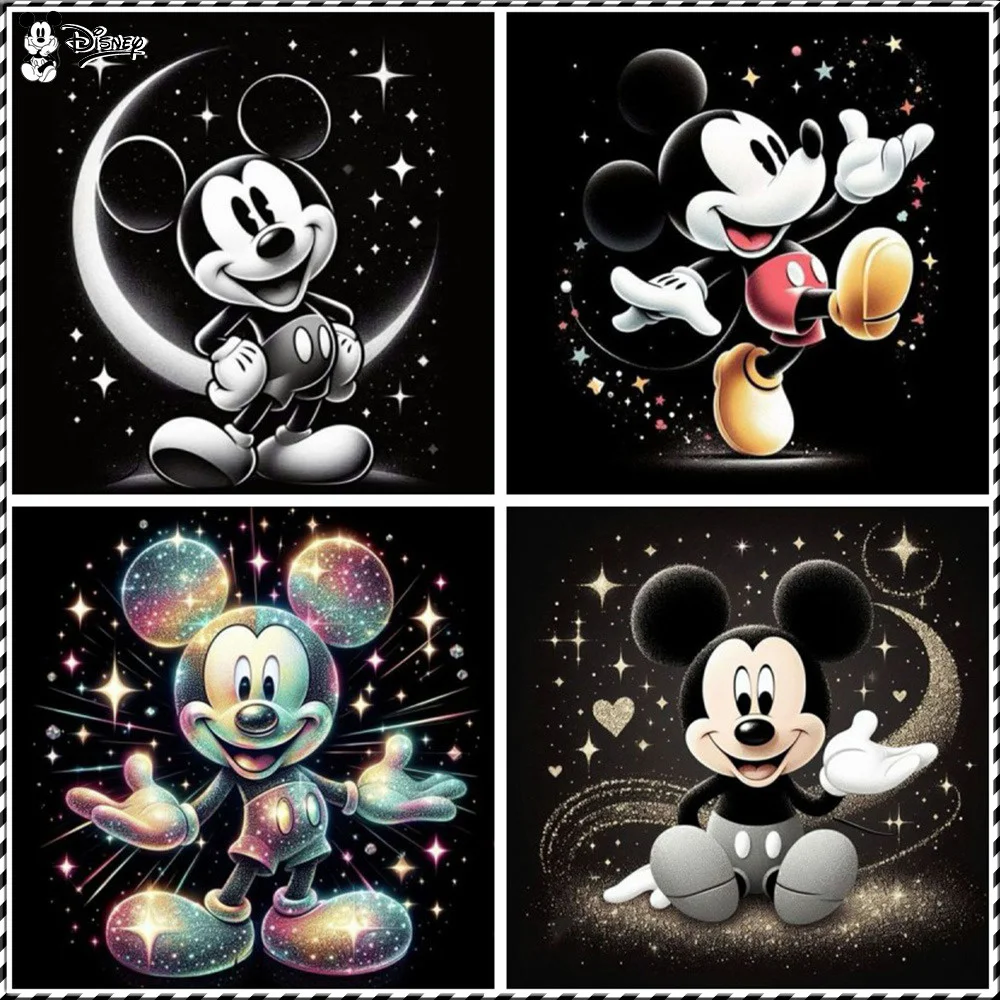 

Disney DIY Diamond Painting Mickey Mouse Moon 5D Mosaic Cartoon Handmade Gift Art Colorful Nature Rhinestone Pictures