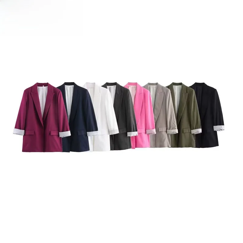 

ZBZR, осенний новый женский модный льняной костюм-ролл Све, костюм Jaet, универсальный теплый длинный свек из полиэфирного волокна