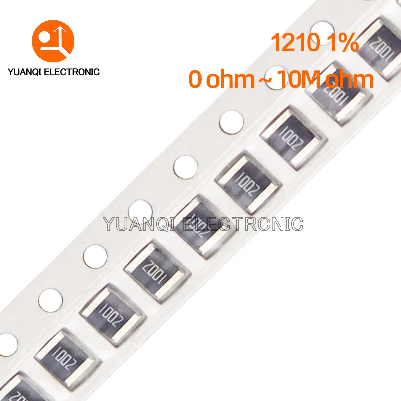 50szt 1210 1% rezystor SMD 0R ~ 1M 1/2W 0 1 10 100 200 220 390 ohm 1K 2.2K 10K 100K 330K 470K 2.2R 10R 100R 220R 330R 470R 510R