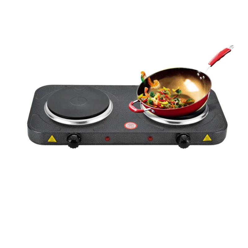 AC electric hot plate stove burner solid hotplate iron portable 2000w 2000 watts 230v double cast iron 150 mm dia dual