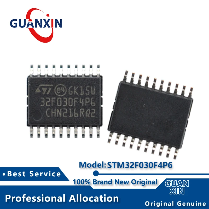 

100% New electronics STM32F030F4P6 STM32F030F4P6TR TSSOP-20 Marking 32F030F4P6 STM32F030