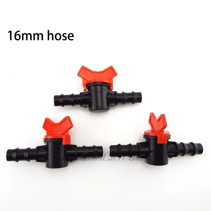 16mm garden irrigation Water hose tap Connector 16 pe hose tube valve gardening hose waterstop cranes F1