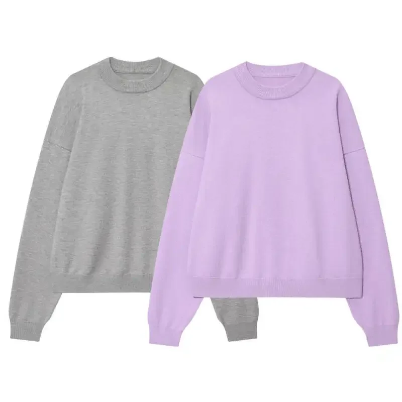 

Casual Women Hoodie Sweatshirt T-Shirt Solid O-Neck Simple Pullover Long Sleeves Tops Sports Women Autumn Streetwear