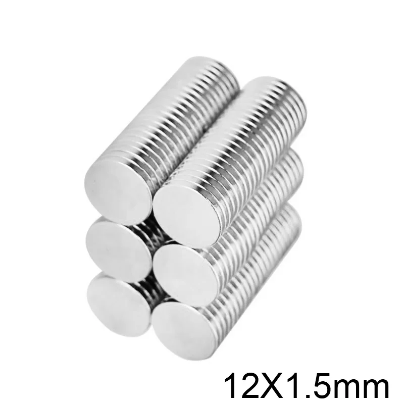 12x1.5mm Round Rare Earth Magnet N35 Small Strong Powerful Magnets Disc 12*1.5  Permanent Neodymium Disc Magnets 12*1.5mm 12x1.5 image 5