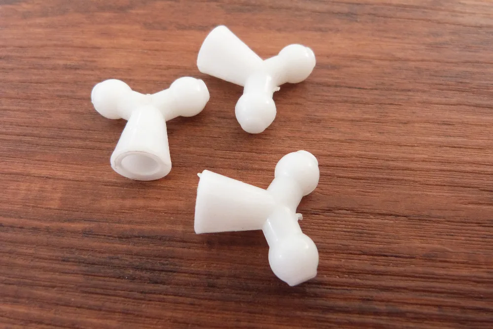 25x20mm white triangle shape plastic beads fit for 12mm skeleton joint for toy joint skeleton accessories