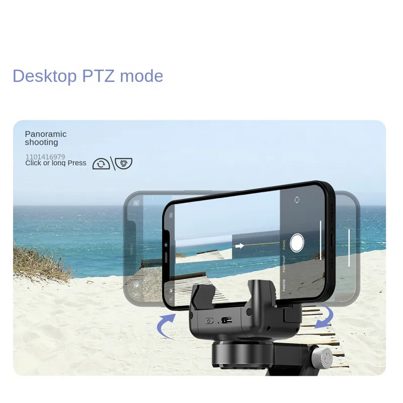 COOL DIER 360 Rotation Following Shooting Mode Gimbal Stabilizer Selfie Stick Tripod Handheld Gimbal For Smartphone Photography