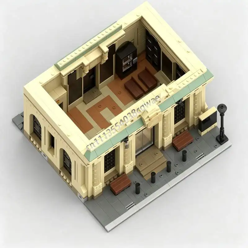 1300PCS Grand Central Terminal MOC Model Custom Puzzle Architecture DIY Assembly Creative Building Blocks Toy Collection Gifts view 2