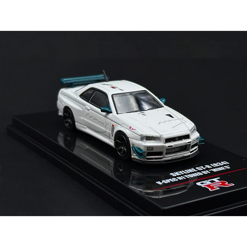 INNO в наличии 1:64 Skyline Gtr R34 V Spec N1 Tuned Mine литая под давлением диорама модель автомобиля коллекция миниатюрные игрушки