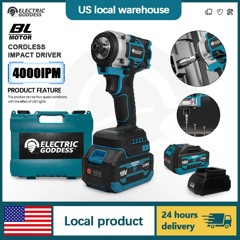 

Electric Goddess Brushless Electric Impact Screwdriver For Makita 18V Battery Cordless Screwdriver Power Tool ﻿