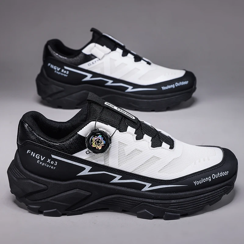 

Everyday Essential Unisex Breathable Mesh Shoes Practical Vent Design Anti Slip Sole Multi Scene Outdoor Footwear