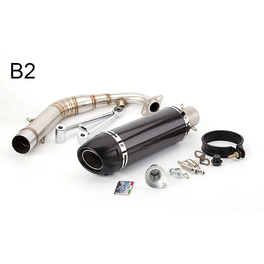 Motorcycle Full Exhaust System Front Pipe Muffler Slip On For YAMAHA ZUMA Cygnus X Smax BWS 125 150 X BWS125 ZUMA125 Exhaust