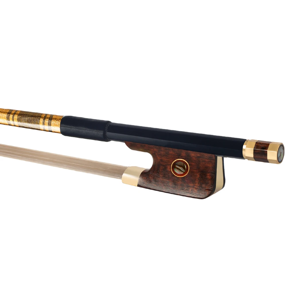 4/4 Size Cello Bow MASTER Pure Carbon Fiber CELLO  Golden Fittings TOP CF Performance Lightweight Fast Response