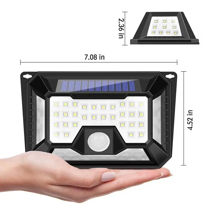 

Led Solar Light All Around 66 Light Waterpro Three Human Body Infrared Induction Wall Lamp Garden Light Spot