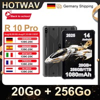 Rugged Tablet HOTWAV R10 Pro 20 (8+12)GB + 256GB, 10.1'' Display, 5MP+13MP Cameras, Android 14.0, 10800mAh Battery, Dual SIM, GPS, 4G