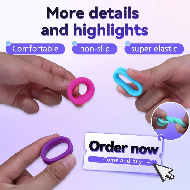 Crane Six Styles Finger Rings High-end Imported Soft Silicone Rings Suitable With Cat And Dog Hair Scissors All Size Shears