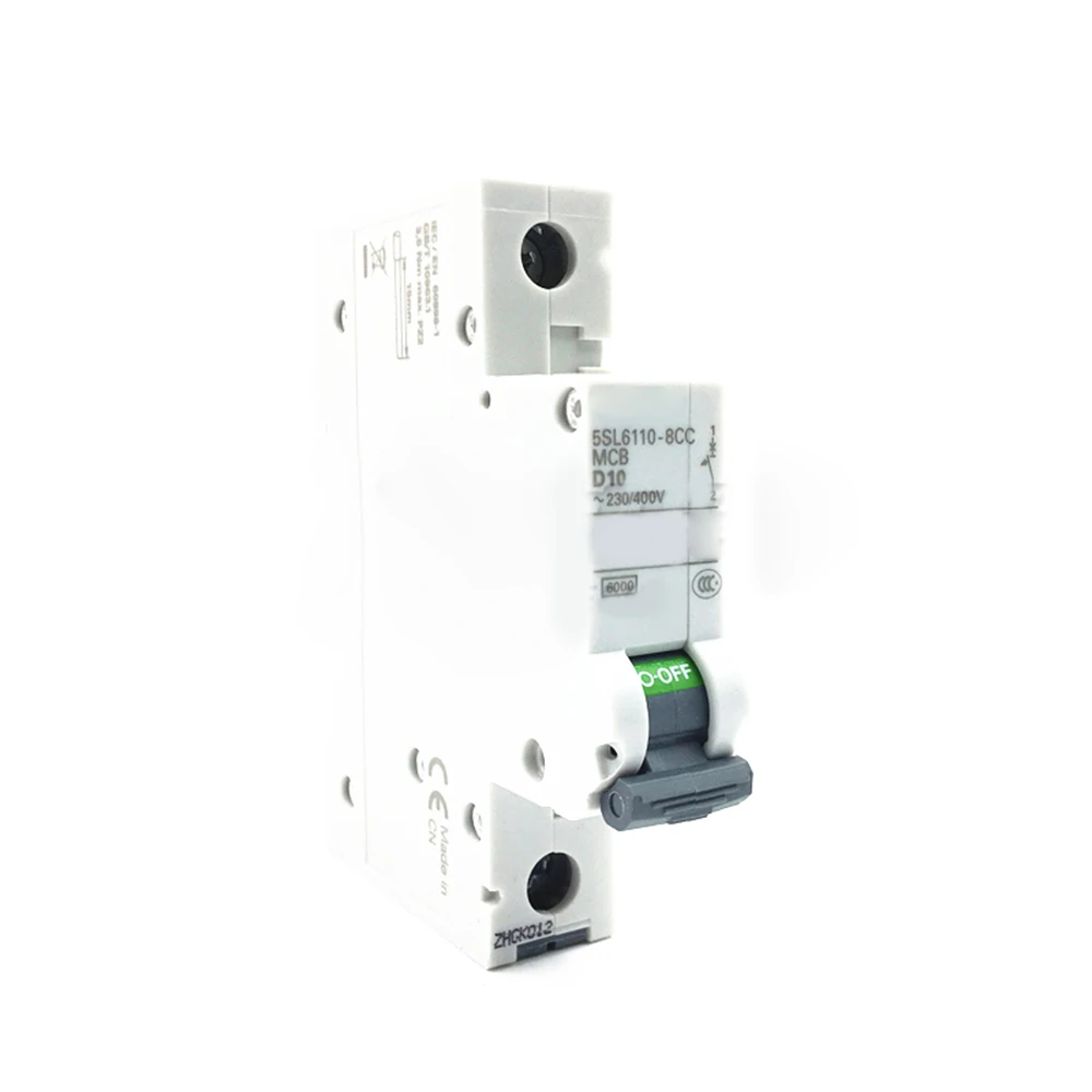 New for Siemens 5SL6110-8CC 1P 10A 230/400V Guide Rail Installation Mini Circuit Breaker