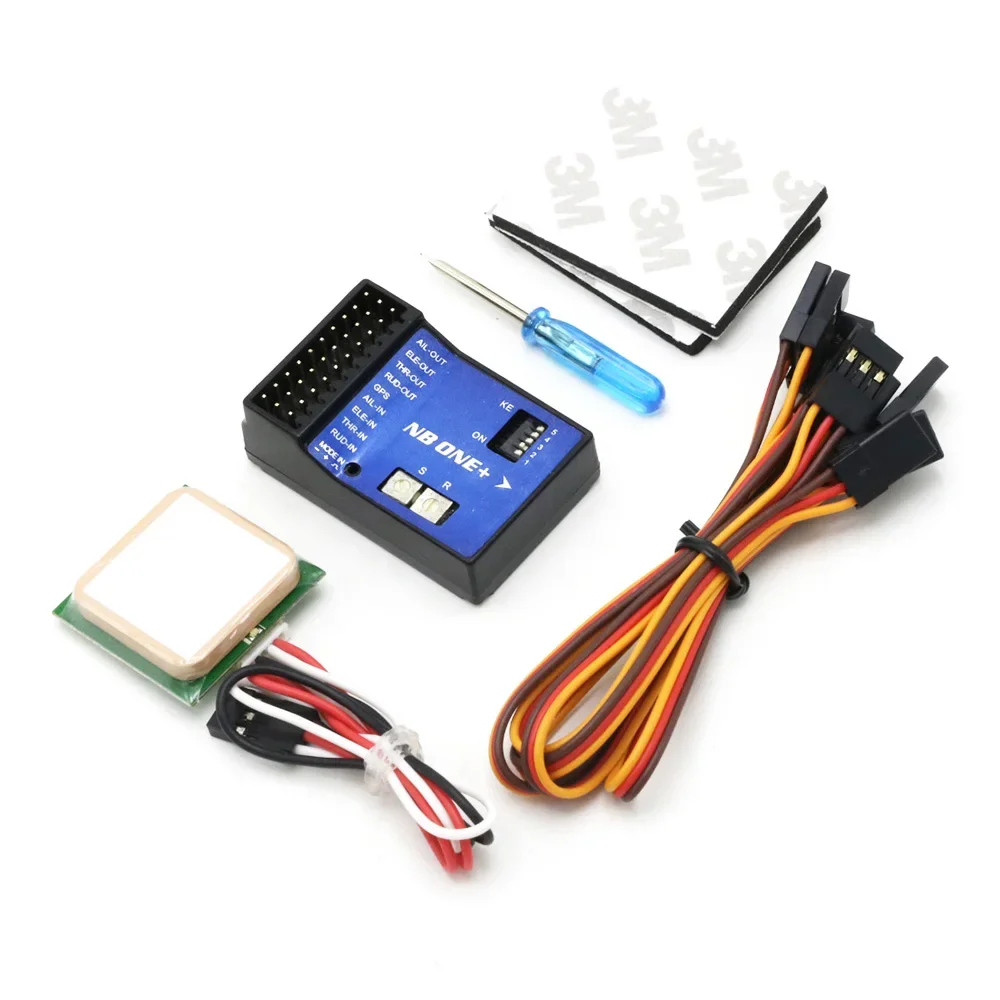 RoRuSNEW NB One 32 Bit Flight Controller Built-in 6-Axis Gyro With Altitude Hold Mode + GPS Module For FPV RC Fixed Wing