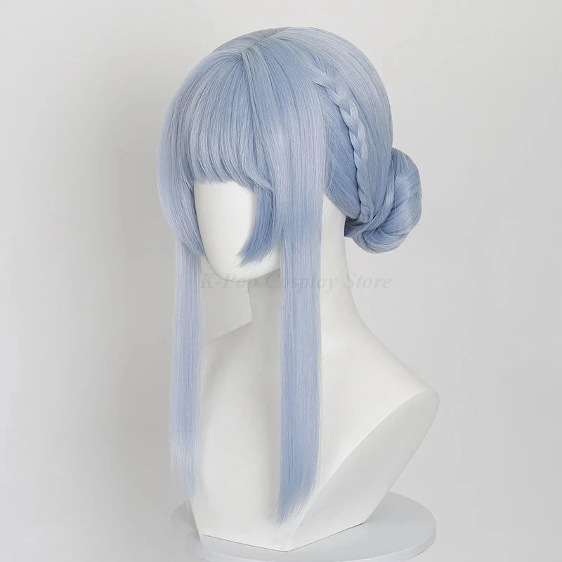 ใหม่2025เกมGenshin Impact Ineffaคอสเพลย์วิกผมสาวLolitaสีฟ้าน่ารักทรงผมสังเคราะห์ทนความร้อนWigsฮาโลวีนProp