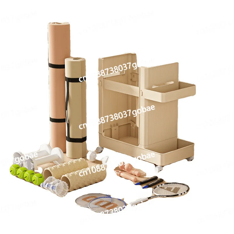 

Тележка для хранения домашнего спортивного инвентаря, отделочная корзина с подвижными колесами