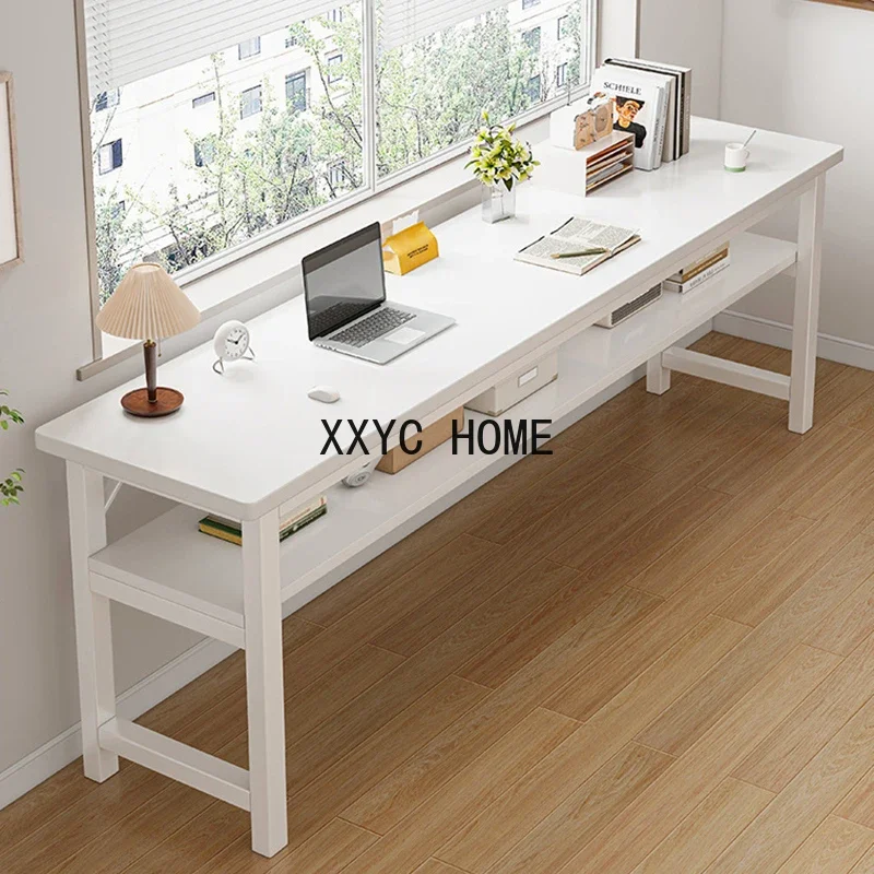 

Desk Student Study Double Home Rectangular Simple Rental House Computer Narrow Wall Long Table mesa ordenador escritorio