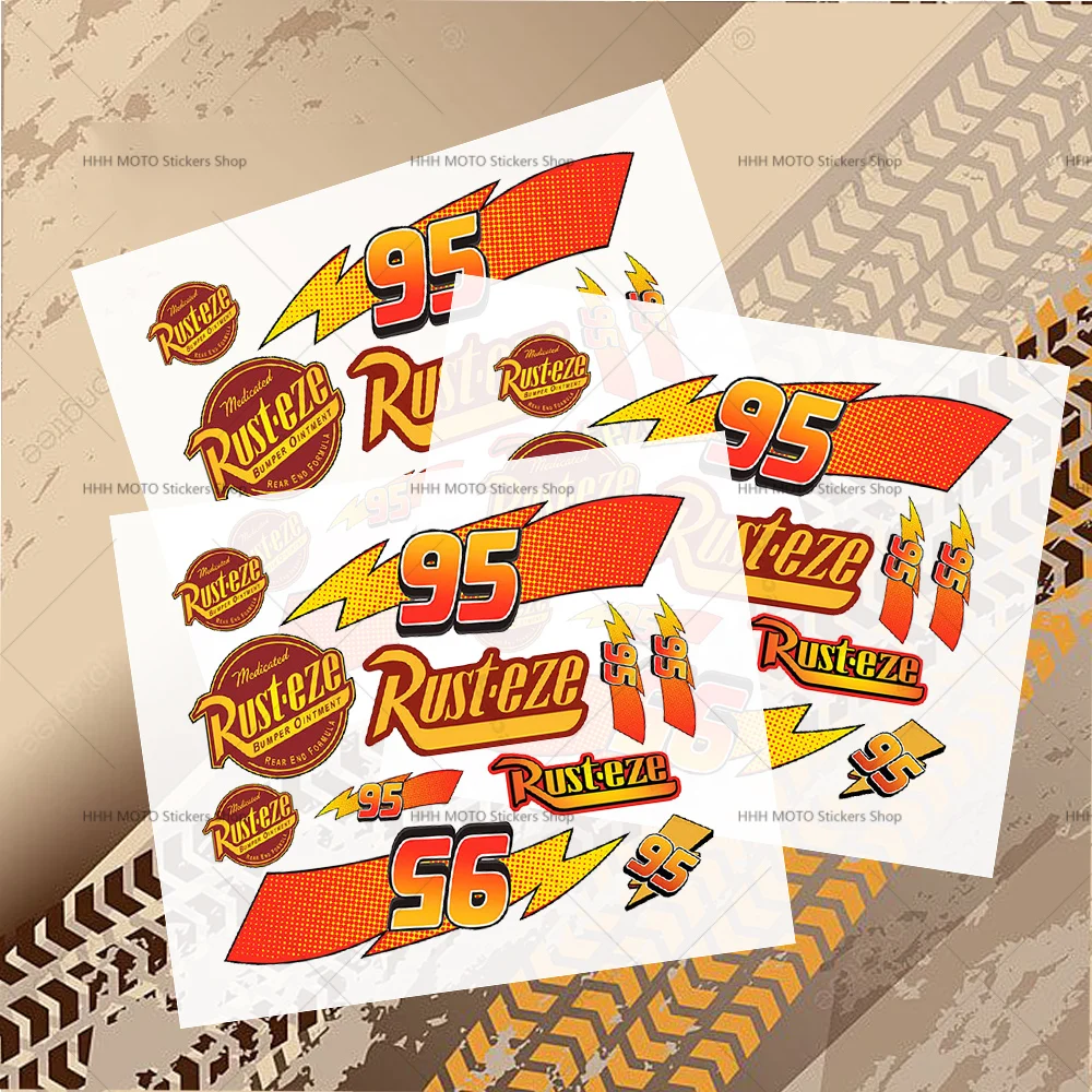 ملصقات الدراجات النارية مناسبة للخوذات خزانات وقود السيارات جسم السيارة Ation مقاوم للماء ورق ذاتي اللصق لـ R-RUSTEZES