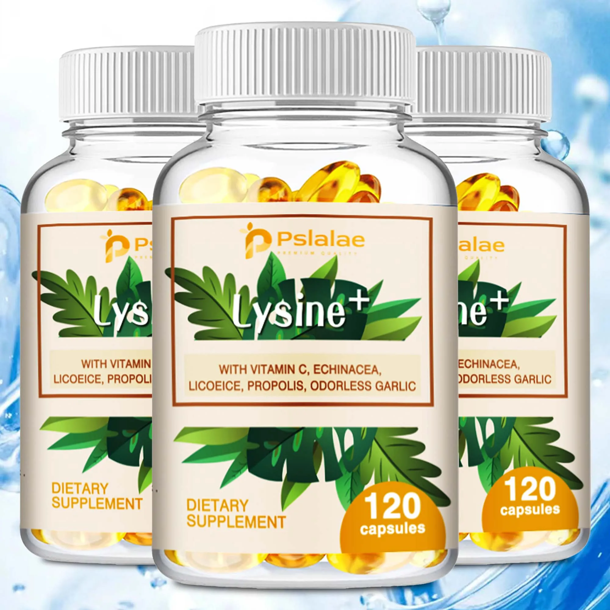 كبسولات ليسين فائقة ، دعم المناعة ، العناية بالفم ، مضادات الأكسدة ، مع فيتامين C ، الشينيا ، عرق السوس ، كبسولات