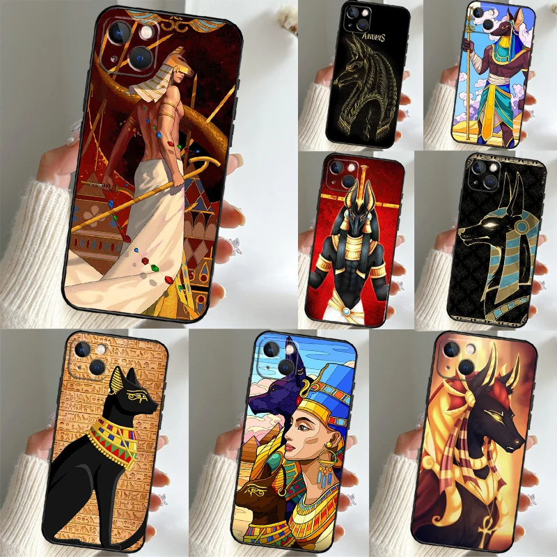 مصر نفرتيتي أنوبيس عنخ حافظة لهاتف سامسونج جالاكسي S23 S24 S25 الترا S9 S10 S20 S21 S22 Plus S23 FE S25 FE غطاء هاتف #1