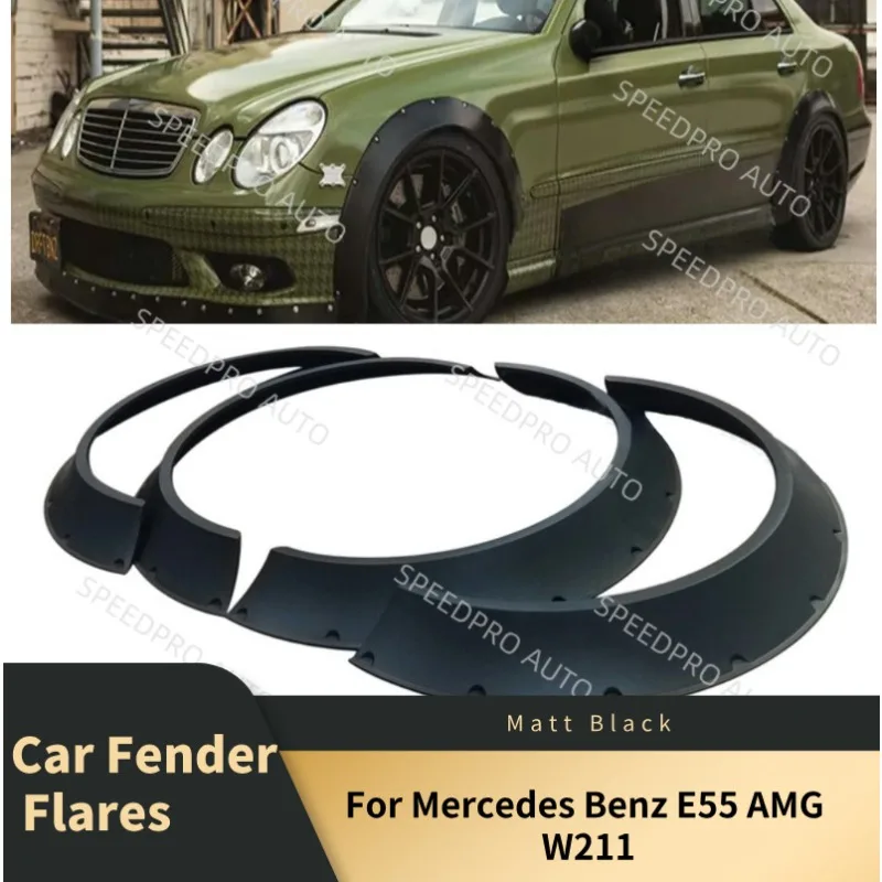 

Car Fender Flares For E55 AMG W211 Flexible Extra Wide Wheel Arches Body Kit Mudguard Widebody Cover Car Accessories