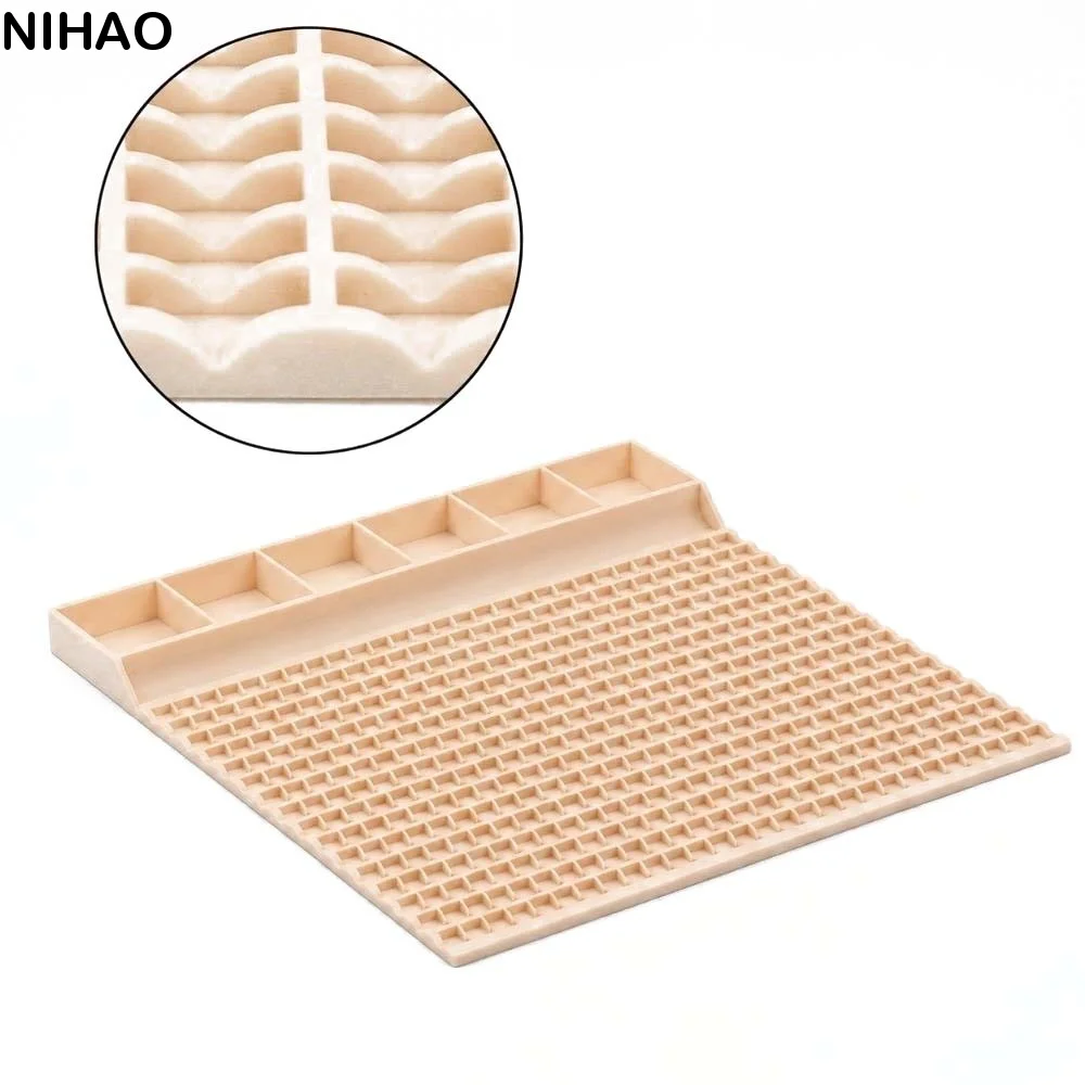 DIY Pony Beads Fast Stringing Tray Large Capacity Thickened Pony Bead Planning Tray Portable Multi-Compartment