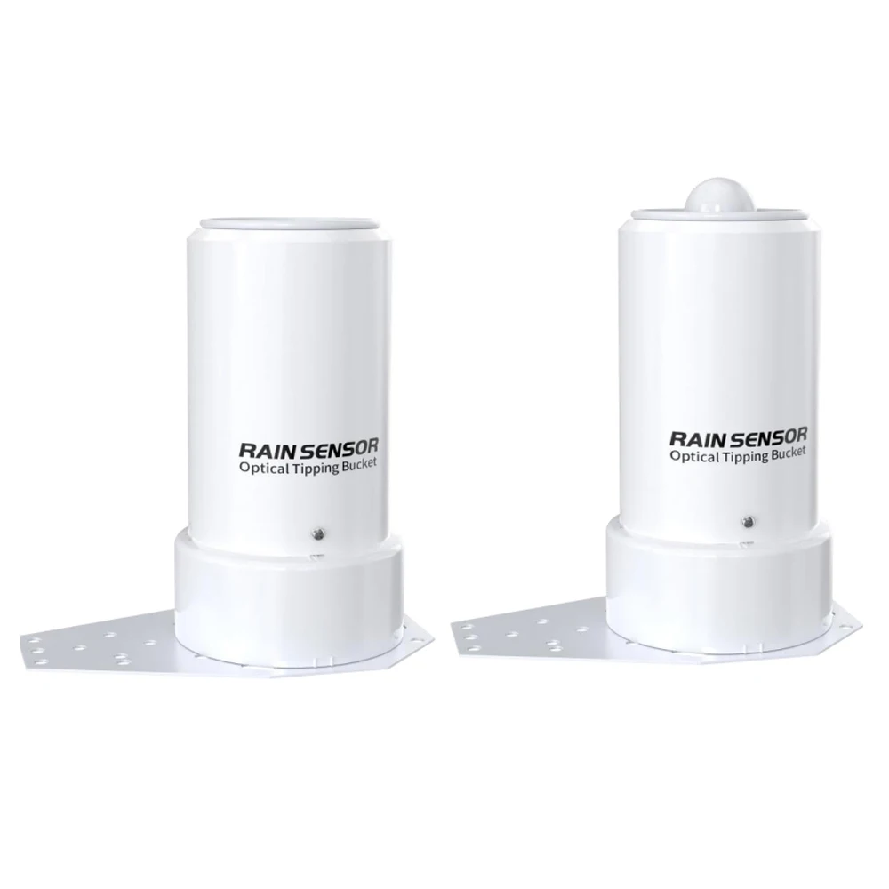 

Tipping Bucket Illuminance Rainfall Integrated Sensor Optical Rainwater Transmitter Detector Weather Station RS485 Pulse Output